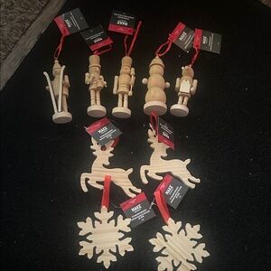 Makeup Forever Wooden Holiday Ornaments - Natural Wood